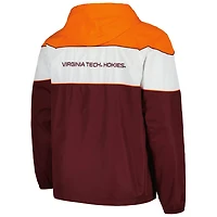G-III Sports by Carl Banks Virginia Tech Hokies Center Line Half-Zip Raglan Hoodie Jacket