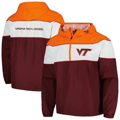 G-III Sports by Carl Banks Virginia Tech Hokies Center Line Half-Zip Raglan Hoodie Jacket