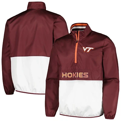 G-III Sports by Carl Banks Virginia Tech Hokies Cornerman Half-Zip Top