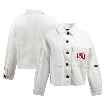 Hype and Vice Ohio State Buckeyes Corduroy Button-Up Jacket