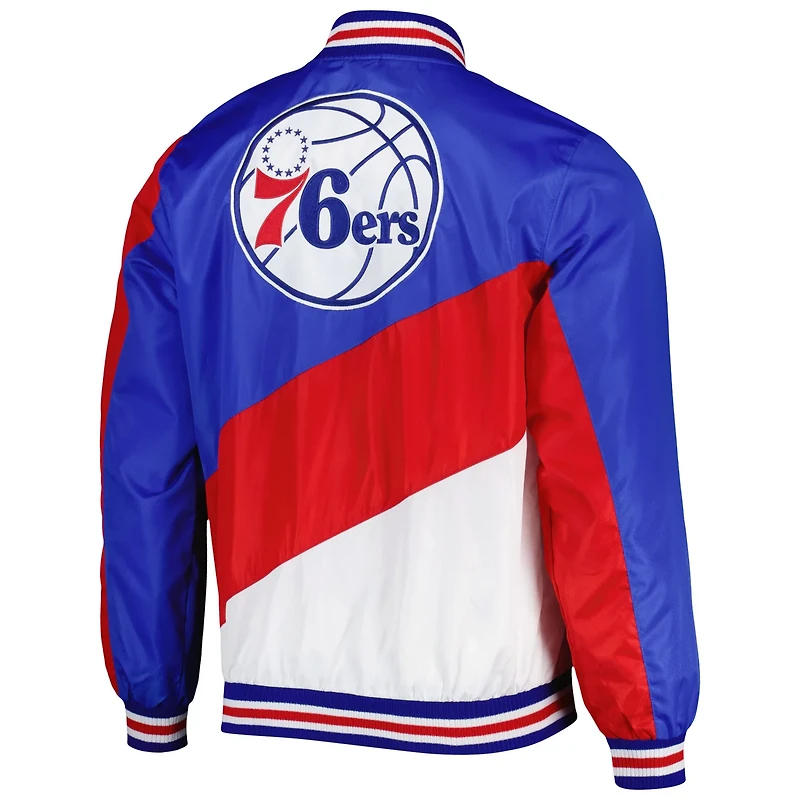 JH Design Philadelphia 76ers Ripstop Nylon Full-Zip Jacket