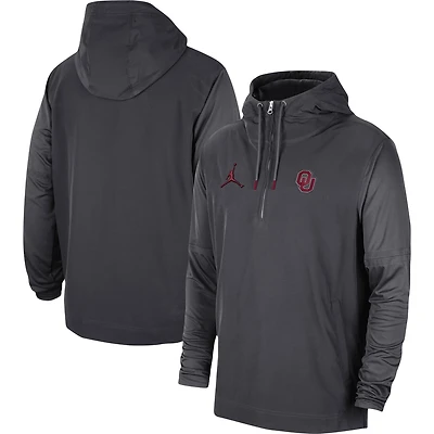 Jordan Brand Oklahoma Sooners Player Half-Zip Jacket
