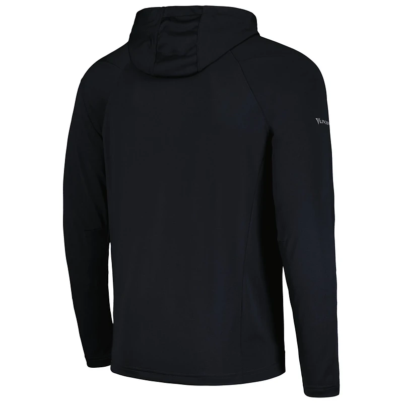 Levelwear Chicago Bulls Zander Hoodie Raglan Quarter-Zip Top