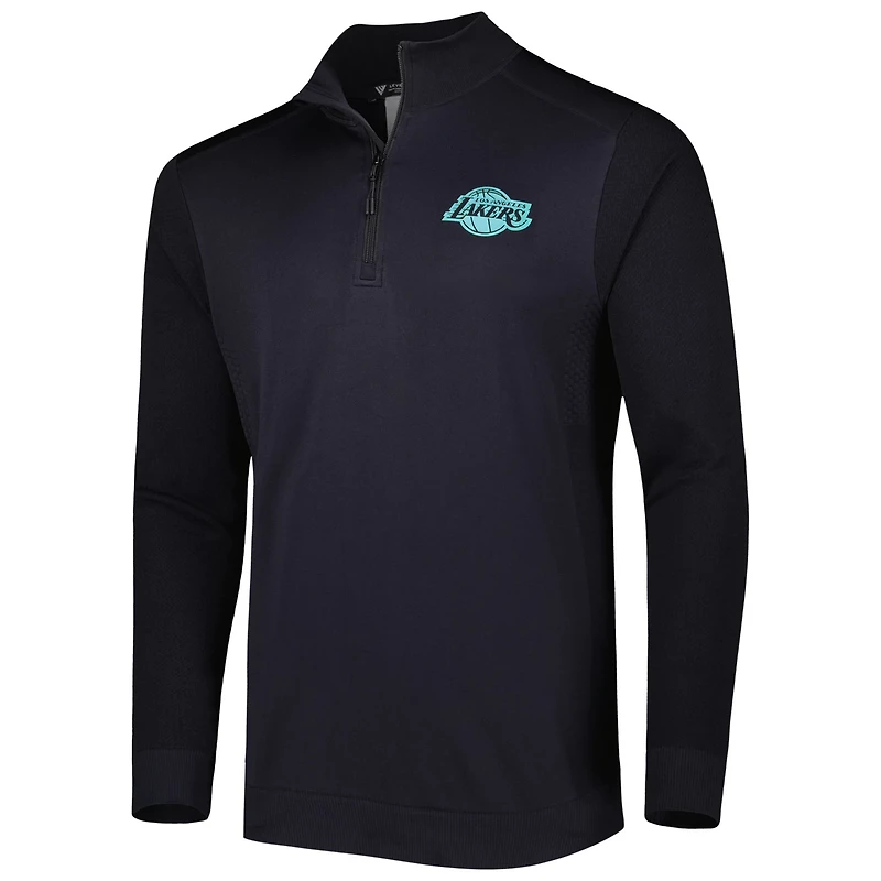 Levelwear Los Angeles Lakers Nano Engineered Knit Fabric Quarter-Zip Jacket