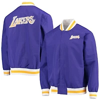 Los Angeles Lakers Mitchell  Ness Hardwood Classics 75th Anniversary Authentic Warmup Full-Snap Jacket