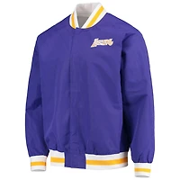 Los Angeles Lakers Mitchell  Ness Hardwood Classics 75th Anniversary Authentic Warmup Full-Snap Jacket