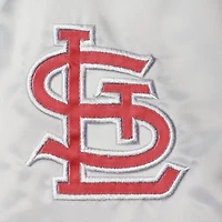 Mitchell  Ness /Red St Louis Cardinals Big Tall Coaches Satin Full-Snap Jacket