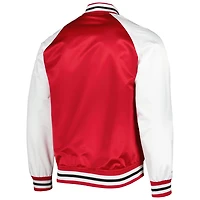 Mitchell  Ness /White Chicago Blackhawks Primetime Raglan Satin Full-Snap Jacket
