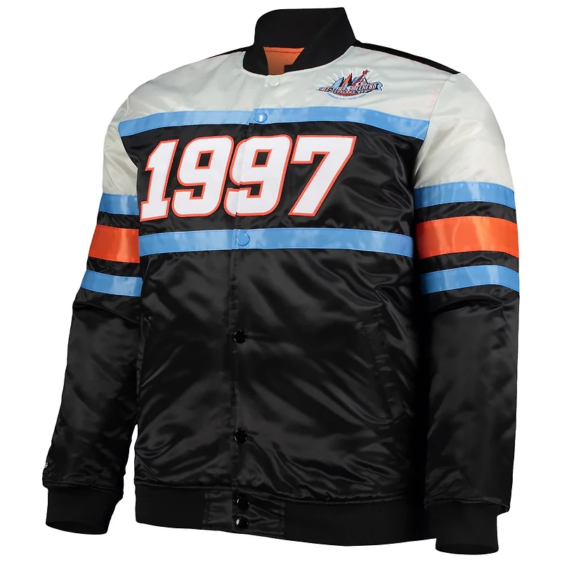 Mitchell Ness Big Tall Hardwood Classics 1997 NBA All-Star Game Heavyweight Satin Full-Snap Jacket