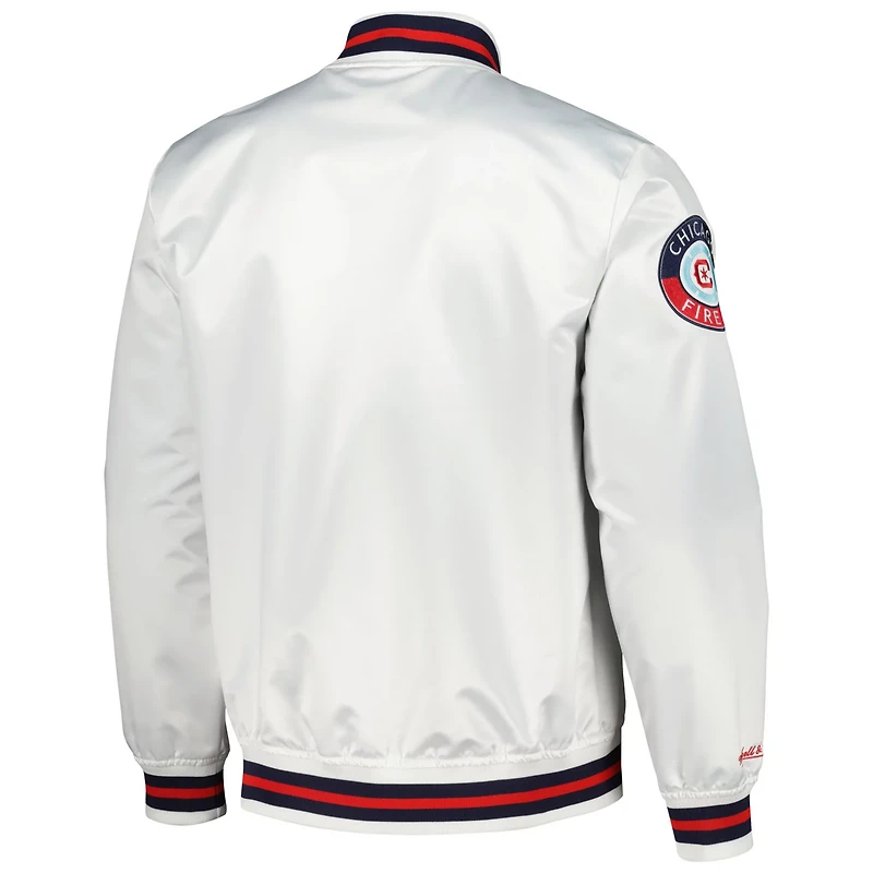 Mitchell  Ness Chicago Fire City Full-Snap Satin Jacket