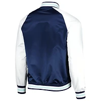 Mitchell  Ness Deep Sea /White Seattle Kraken Primetime Raglan Satin Full-Snap Jacket