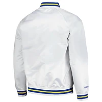 Mitchell  Ness Denver Nuggets Hardwood Classics Throwback Wordmark Raglan Full-Snap Jacket