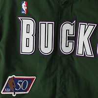 Mitchell  Ness Hunter Milwaukee Bucks Hardwood Classics Authentic Warm-Up Full-Snap Jacket