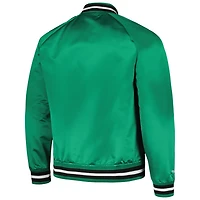 Mitchell  Ness Kelly Boston Celtics Hardwood Classics Throwback Wordmark Raglan Full-Snap Jacket