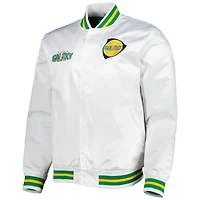 Mitchell  Ness LA Galaxy City Full-Snap Satin Jacket