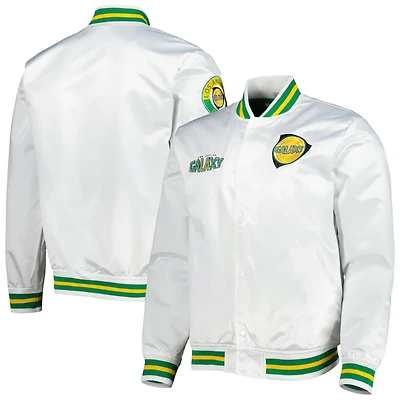 Mitchell  Ness LA Galaxy City Full-Snap Satin Jacket