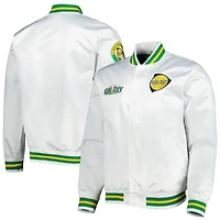 Mitchell  Ness LA Galaxy City Full-Snap Satin Jacket