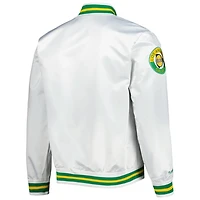 Mitchell  Ness LA Galaxy City Full-Snap Satin Jacket