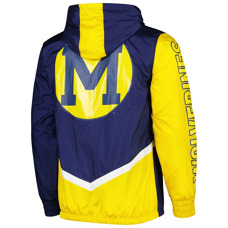Mitchell  Ness Michigan Wolverines Undeniable Full-Zip Windbreaker Jacket