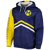Mitchell  Ness Michigan Wolverines Undeniable Full-Zip Windbreaker Jacket