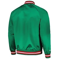 Mitchell  Ness Milwaukee Bucks Hardwood Classics Throwback Wordmark Raglan Full-Snap Jacket