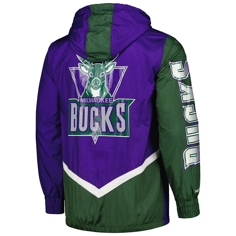 Mitchell  Ness Milwaukee Bucks Undeniable Full-Zip Windbreaker Jacket