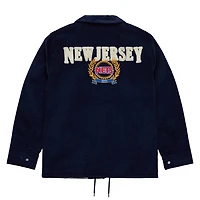 Mitchell  Ness New Jersey Nets Hardwood Classics Coaches Full-Snap Jacket