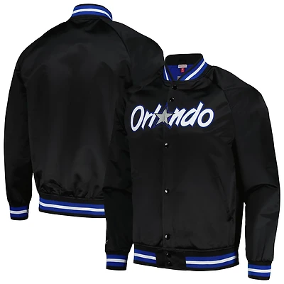Mitchell  Ness Orlando Magic Hardwood Classics Throwback Wordmark Raglan Full-Snap Jacket
