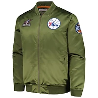Mitchell  Ness Philadelphia 76ers Hardwood Classics Retro Satin Full-Zip Jacket
