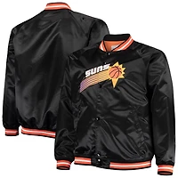 Mitchell  Ness Phoenix Suns Big Tall Hardwood Classics Raglan Satin Full-Snap Jacket
