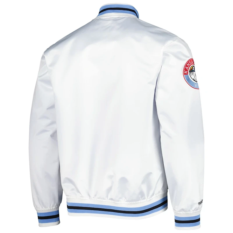 Mitchell  Ness Sporting Kansas City Full-Snap Satin Jacket