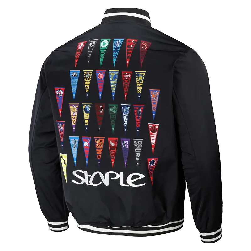NBA x Staple All Teams Pennant Woven Full-Snap Jacket