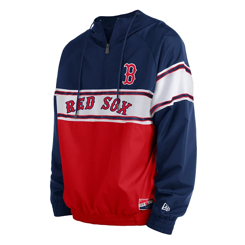New Era Boston Red Sox Ripstop Raglan Quarter-Zip Hoodie