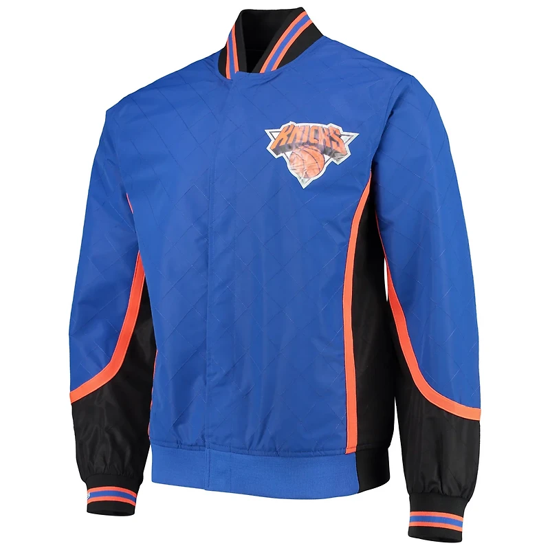 New York Knicks Mitchell  Ness Hardwood Classics 75th Anniversary Authentic Warmup Full-Snap Jacket