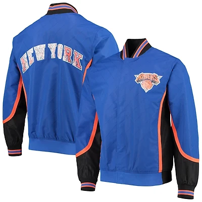 New York Knicks Mitchell  Ness Hardwood Classics 75th Anniversary Authentic Warmup Full-Snap Jacket