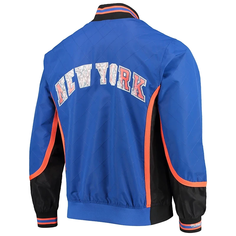 New York Knicks Mitchell  Ness Hardwood Classics 75th Anniversary Authentic Warmup Full-Snap Jacket
