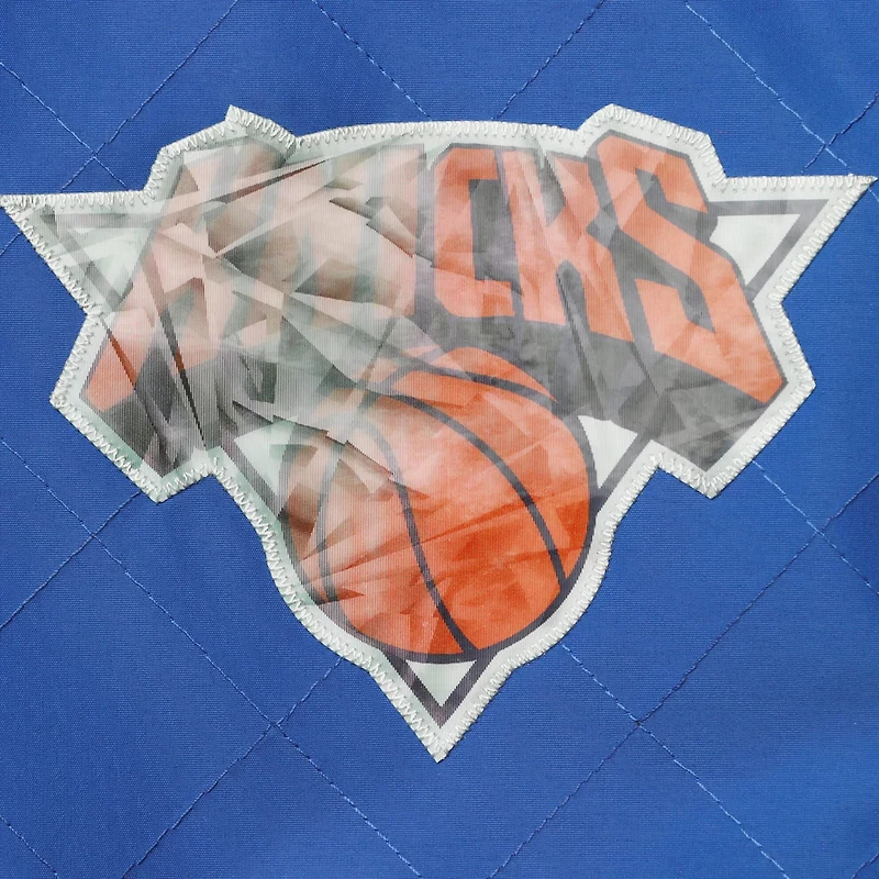 New York Knicks Mitchell  Ness Hardwood Classics 75th Anniversary Authentic Warmup Full-Snap Jacket