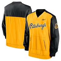 Nike /Gold Pittsburgh Pirates Cooperstown Collection V-Neck Pullover Windbreaker