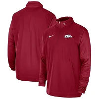 Nike Arkansas Razorbacks 2023 Coach Half-Zip Hooded Jacket