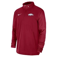 Nike Arkansas Razorbacks 2023 Coach Half-Zip Hooded Jacket