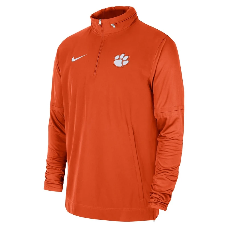 Nike Clemson Tigers 2023 Coach Half-Zip Hooded Jacket