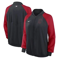 Nike Cleveland Guardians Authentic Collection Team Raglan Performance Full-Zip Jacket