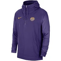 Nike LSU Tigers 2023 Sideline Player Quarter-Zip Hoodie Jacket