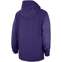 Nike LSU Tigers 2023 Sideline Player Quarter-Zip Hoodie Jacket