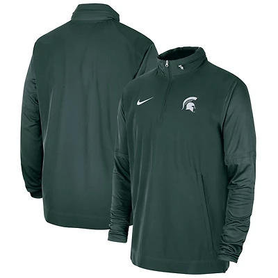 Nike Michigan State Spartans 2023 Coach Half-Zip Hooded Jacket