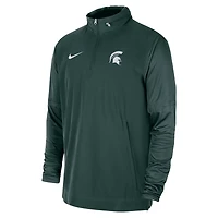 Nike Michigan State Spartans 2023 Coach Half-Zip Hooded Jacket