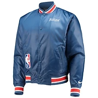 Nike NBA 75th Anniversary Courtside Satin Full-Snap Jacket