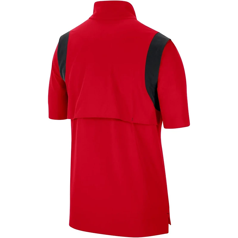 Nike Ohio State Buckeyes Coach Short Sleeve Quarter-Zip Jacket