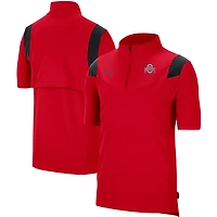 Nike Ohio State Buckeyes Coach Short Sleeve Quarter-Zip Jacket