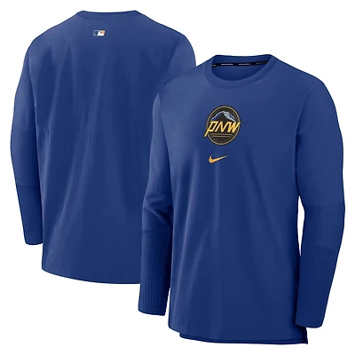 Nike Seattle Mariners Authentic Collection City Connect Player Tri-Blend Performance Pullover Jacket
